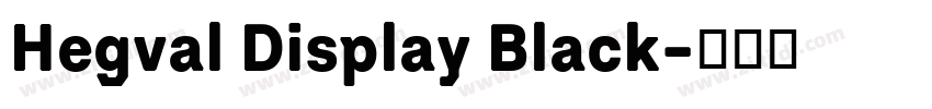 Hegval Display Black字体转换